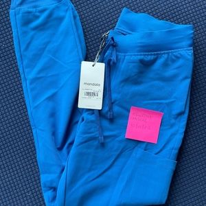 Mandala Scrubs 9-Pocket Joggers Royal Blue